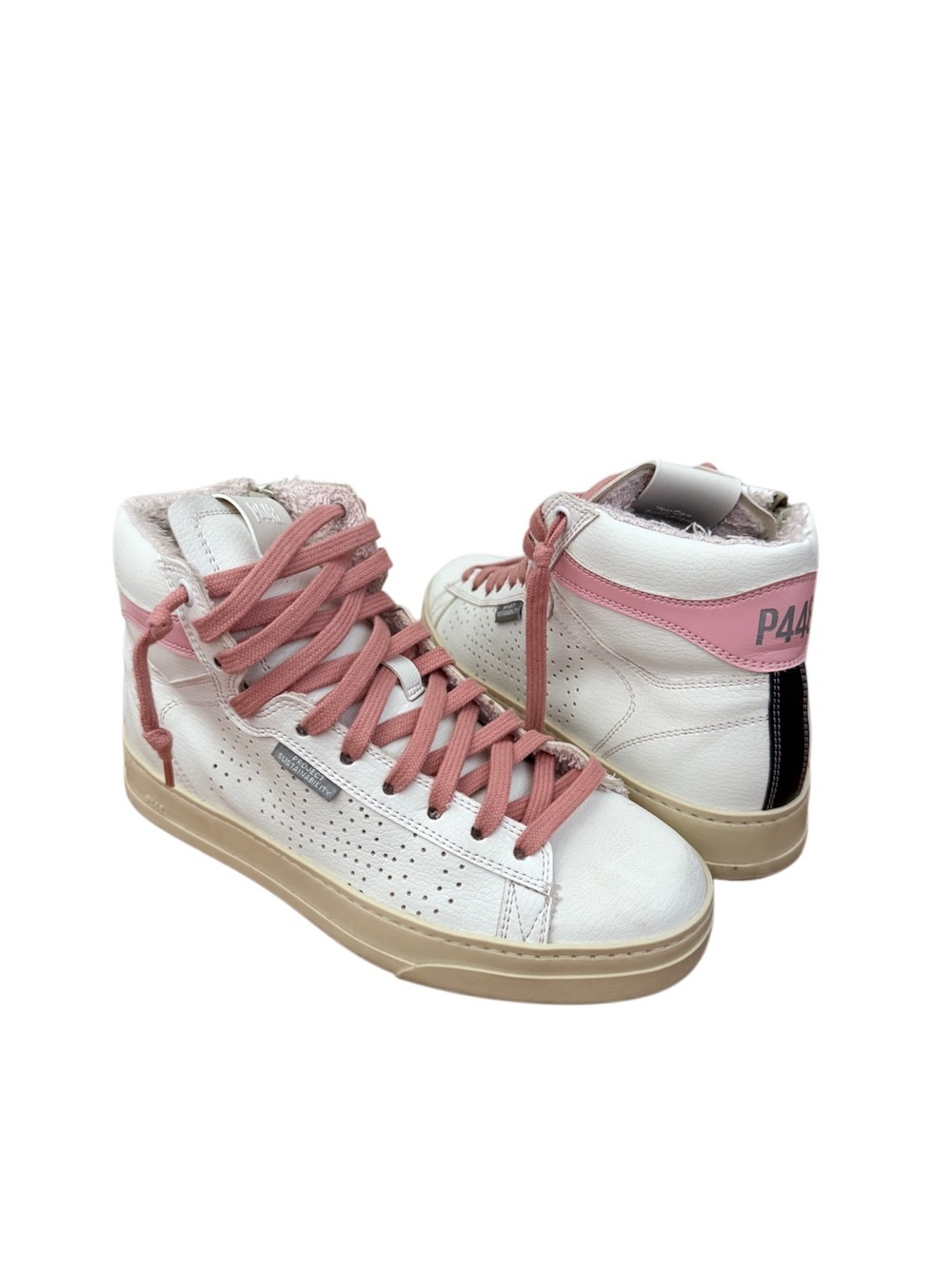 P448 x Project Sustainability High Top Pink Sneakers Size 6